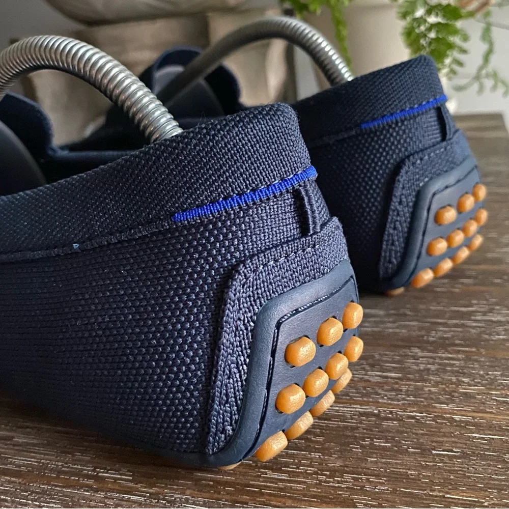 Rothy’s Mens 11 Driving Loafer The Driver in Navy Slip‎ On Loafers Navy Blue